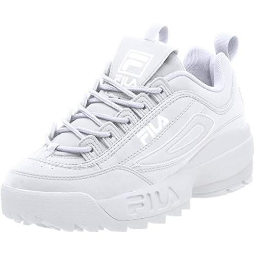 Fila Womens Disruptor II Sneaker 11 WHT/WHT/WHT Image 2