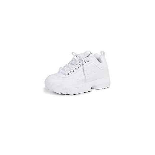 Fila Womens Disruptor II Sneaker 11 WHT/WHT/WHT Image 3