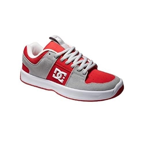 DC Mens Lynx Zero Casual Skate Shoe 0 GREY/RED Image 1