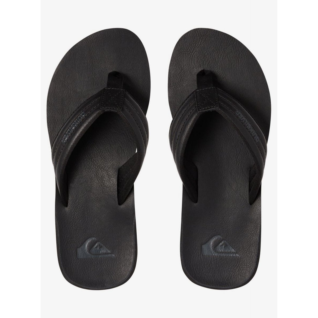 Quiksilver Carver Nubuck Sandals Solid Black AQYL100623 Size 11 Water-friendly Image 4