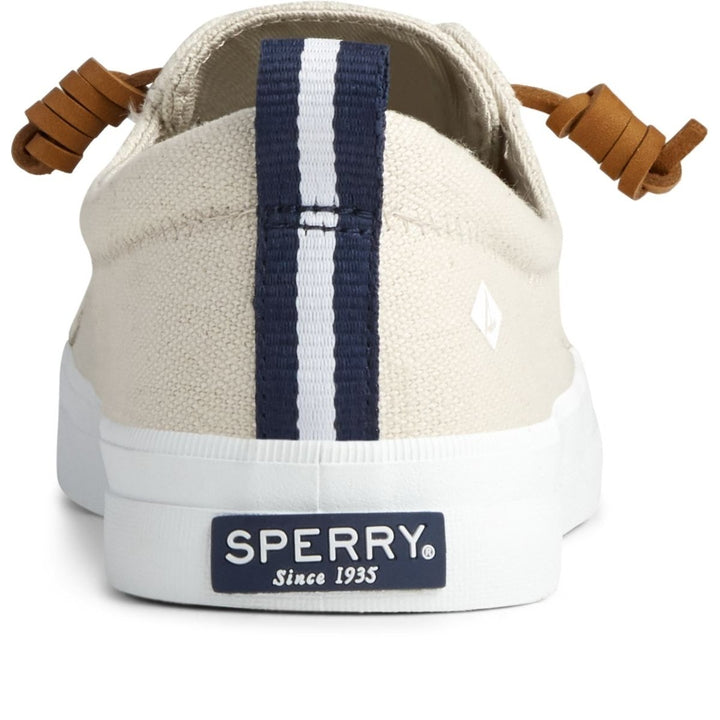 Sperry Womens Crest Vibe Linen Sneaker Oat - STS98644 LINEN/OAT Image 3