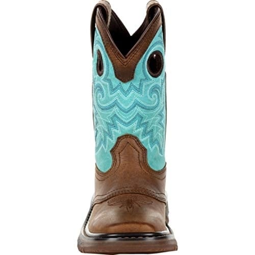 Rocky Kids Original Ride FLX Western Boot varies SADDLE BROWN AND TEAL Image 3