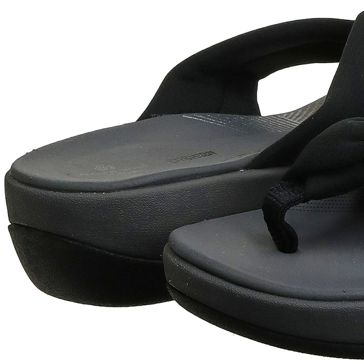 Clarks Womens Arla Glison Flip Flop Size 8 Black Cloudsteppers Comfortable Sandal Image 4