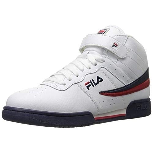 Fila Mens F-13v Lea/syn Fashion Sneakers 0 WHT/NVY/RED Image 1