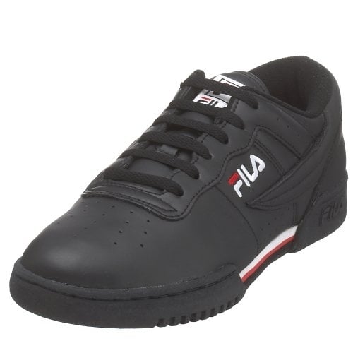 Fila Mens Original Fitness Sneaker Black White Red Size 6.5 Retro Style Image 1