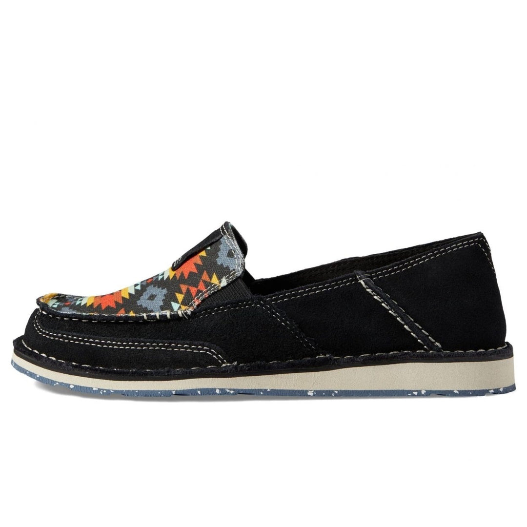 Ariat Womens Cruiser Slip-On Black Suede Deepest Aztec 10040358 One Size Image 4