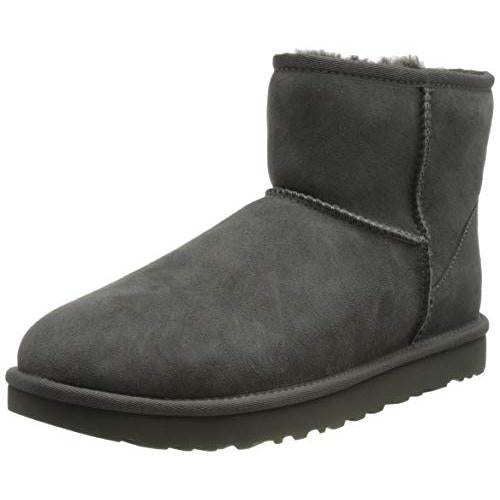 UGG Womens Classic Mini II Boot Grey - 1016222-GREY 6 Grey Image 4