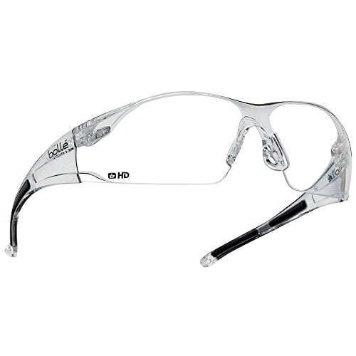 Boll Safety 40113 Rush Safety Glasses Translucent Frame Clear HD Hydrophobic Lenses Universal CLEAR Image 1