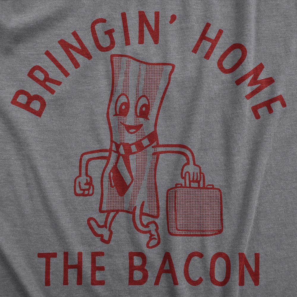 Mens Bringing Home The Bacon T Shirt Funny Office Job Business Man Money Joke Tee For Guys Image 2