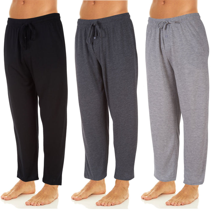 DARESAY Mens Long Lounge Pants 3 Packs Image 2