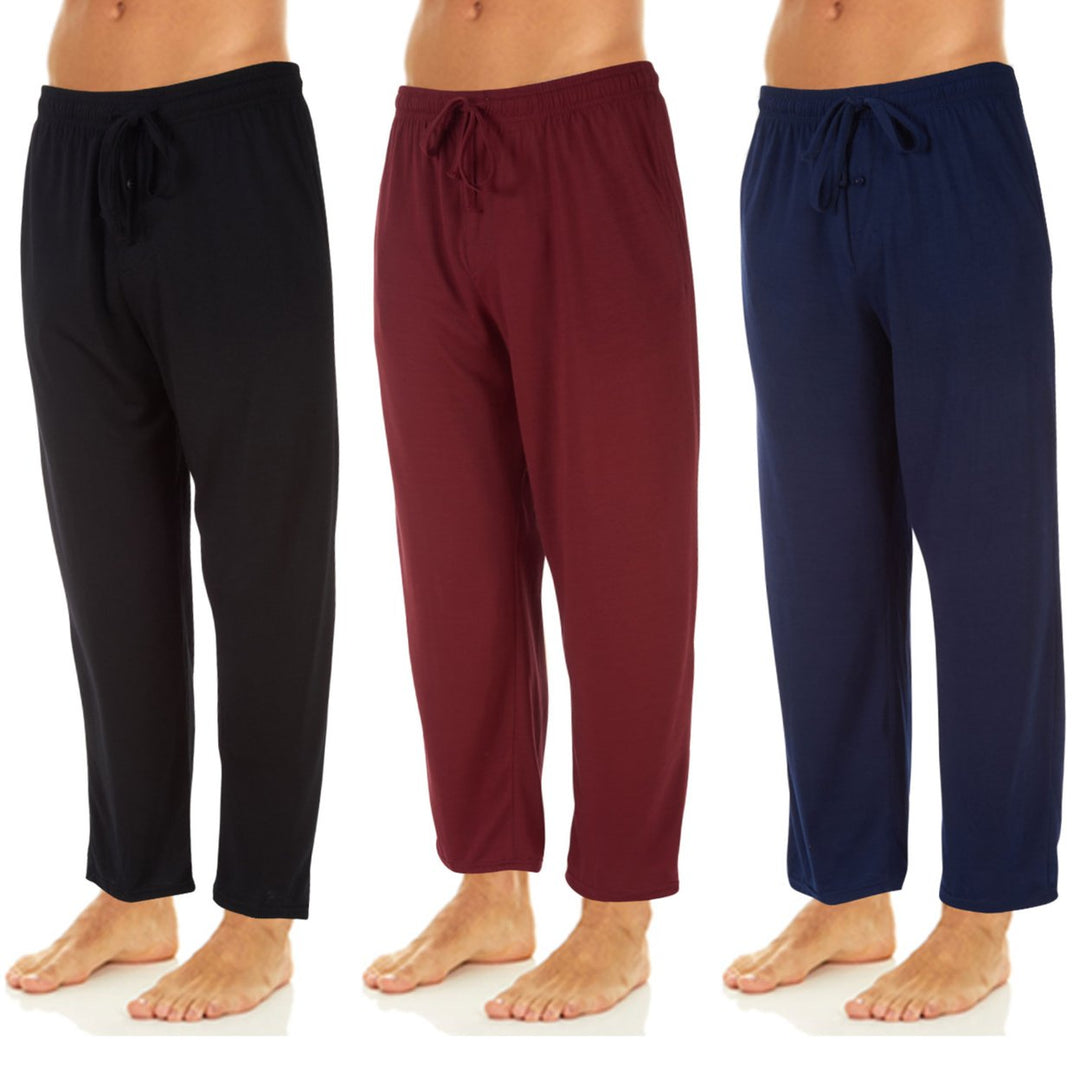 DARESAY Mens Long Lounge Pants 3 Packs Image 3