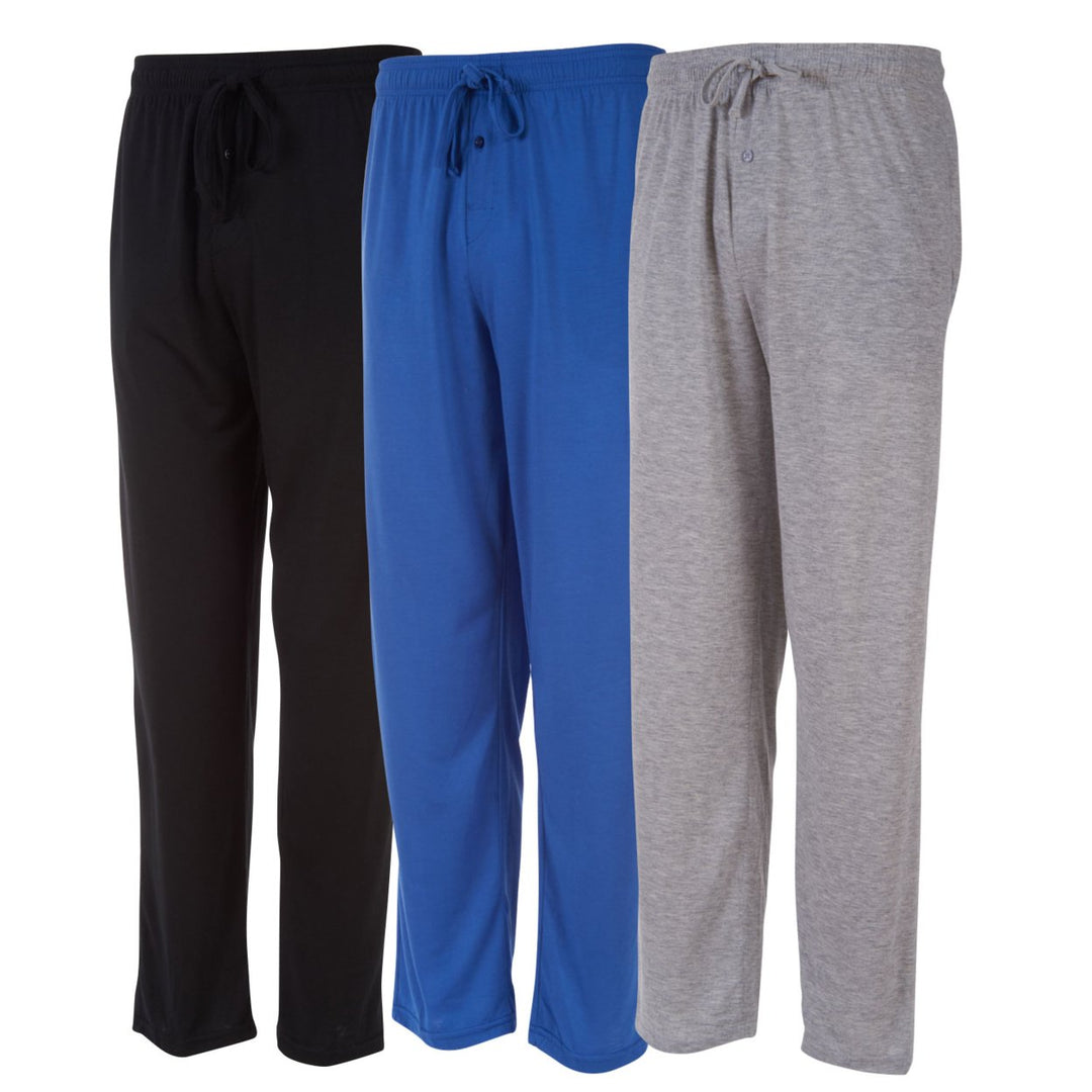 DARESAY Mens Long Lounge Pants 3 Packs Image 4