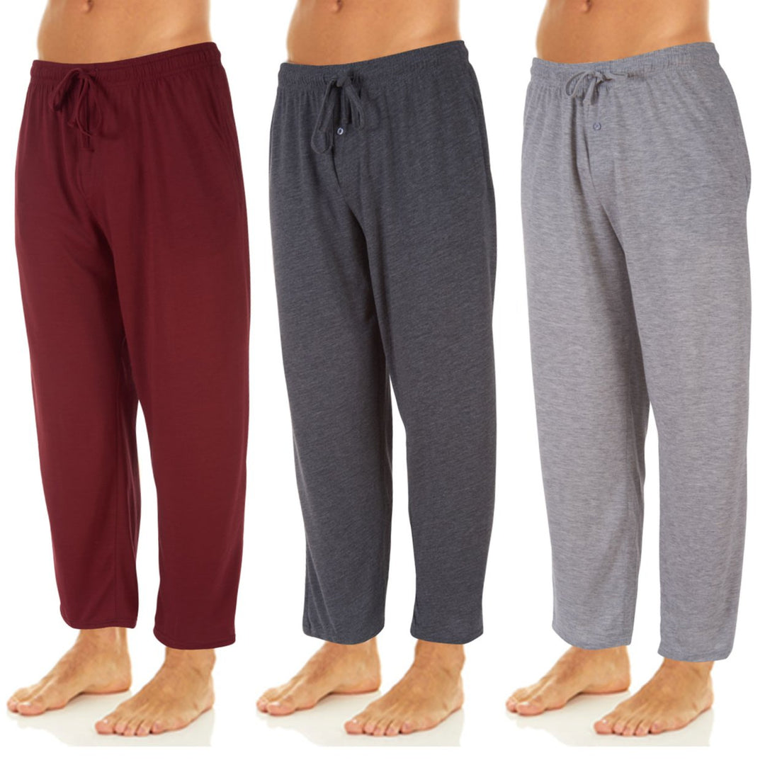 DARESAY Mens Long Lounge Pants 3 Packs Image 7