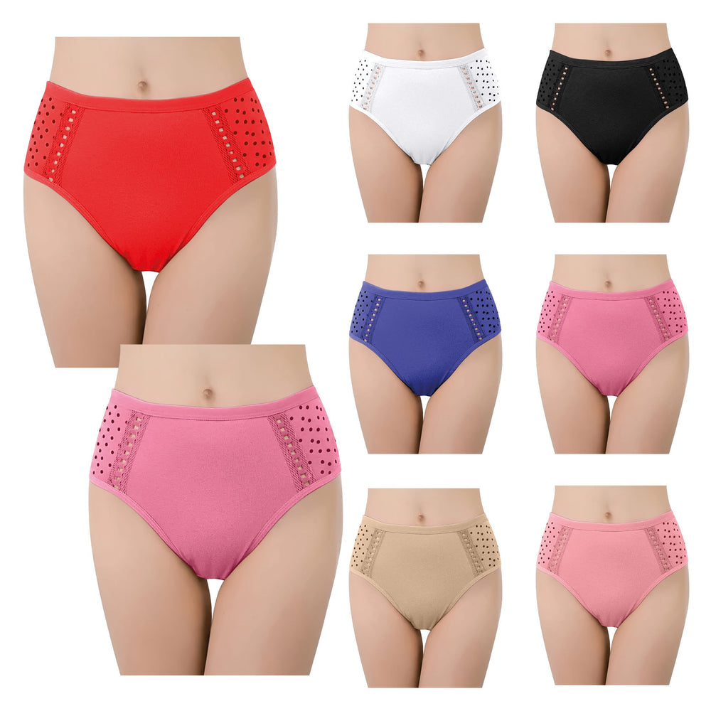 6-Pack: Womens Ultra Soft Moisture Wicking Panties Cotton Perfect Fit Underwear (Plus Sizes Available ) Image 2