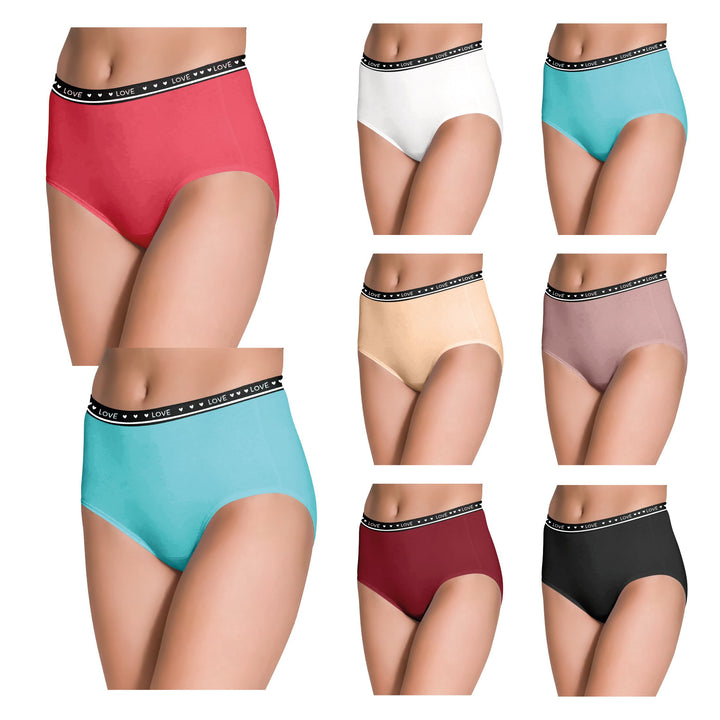 6-Pack: Womens Ultra Soft Moisture Wicking Panties Cotton Perfect Fit Underwear (Plus Sizes Available ) Image 3