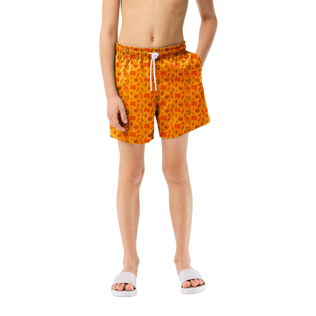 3-Pack: Boys Quick-Dry Solid and Print Active Summer Beach Swimming Trunks Shorts Image 9