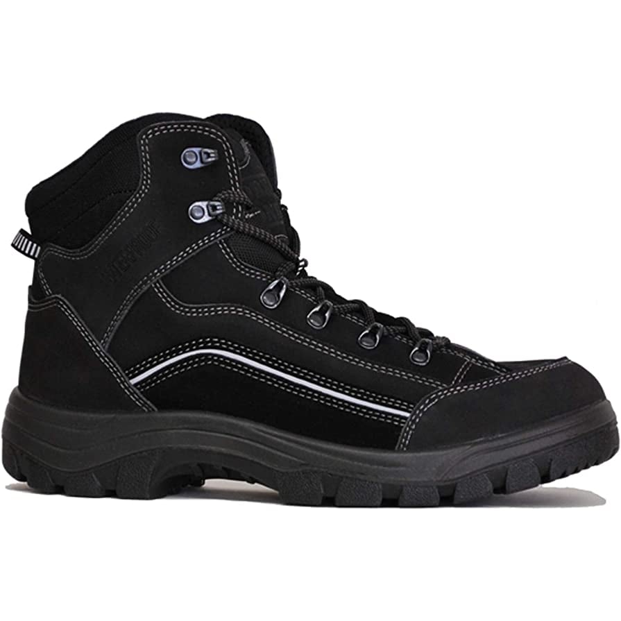 WORK ZONE Mens 6" Composite Toe Waterproof Work Boot Black - C640BLK BLACK Image 1