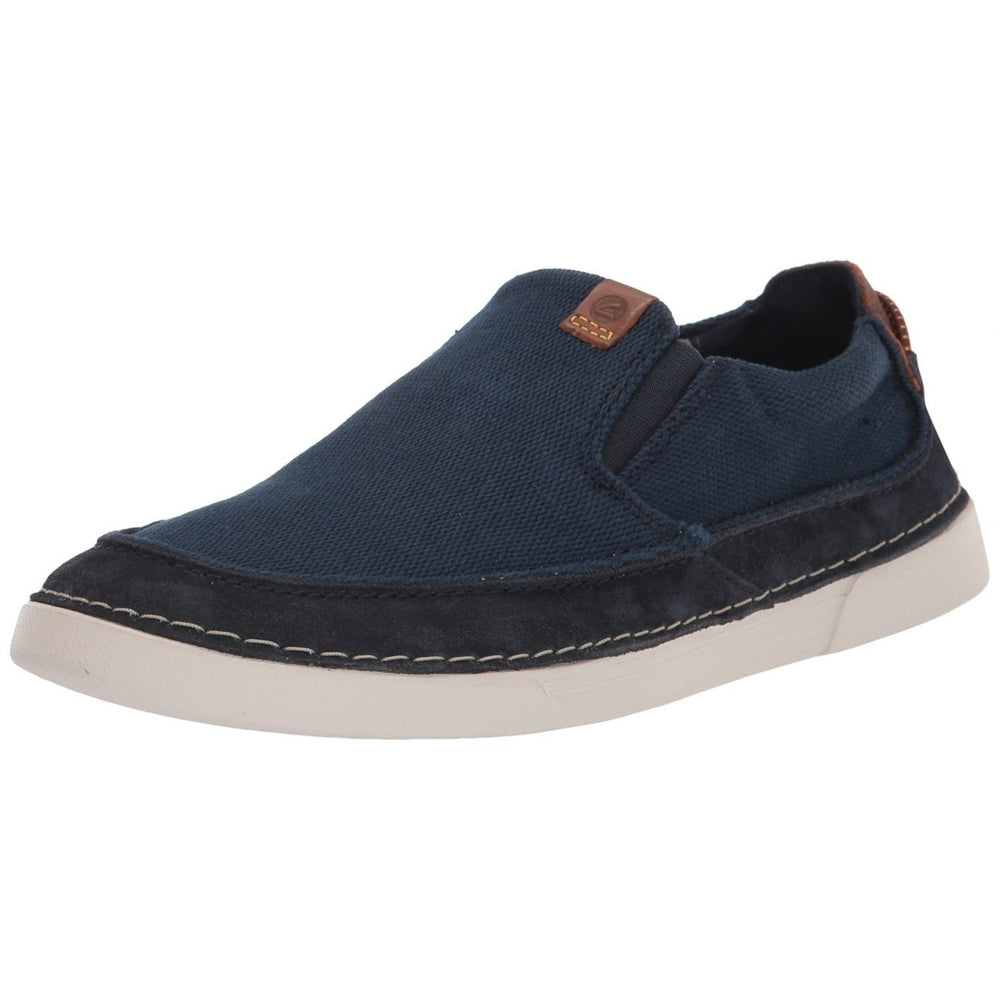 Clarks Mens Gereld Step Sneakers Navy Combi Size AD Template Comfortable Footwear Image 2