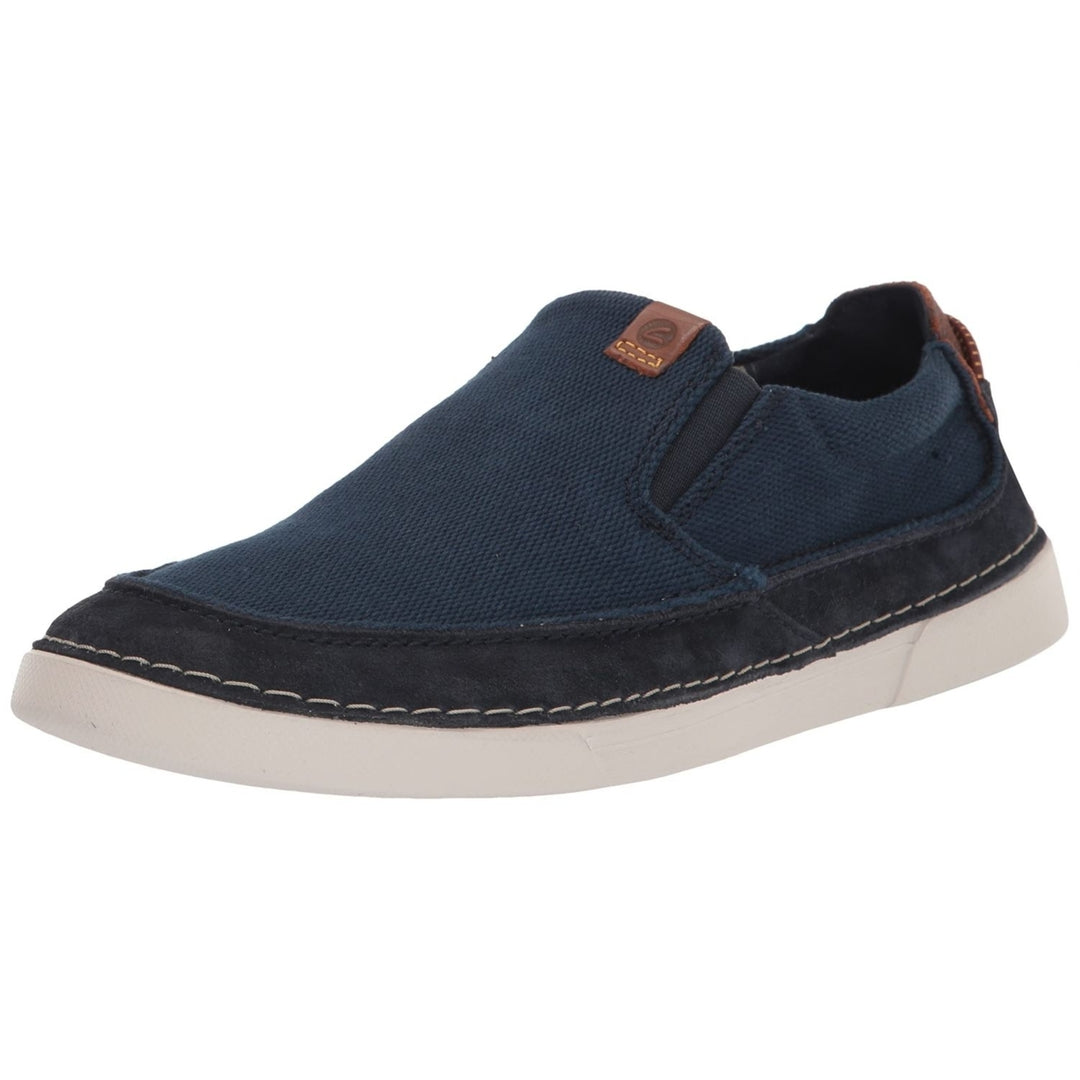 Clarks Mens Gereld Step Sneakers Navy Combi Size AD Template Comfortable Footwear Image 3