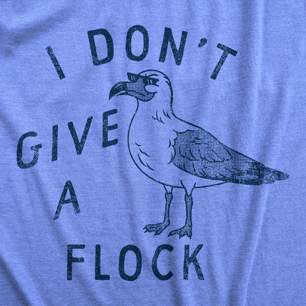 Mens I Dont Give A Flock T Shirt Funny Rude Seagull Joke Tee For Guys Image 2