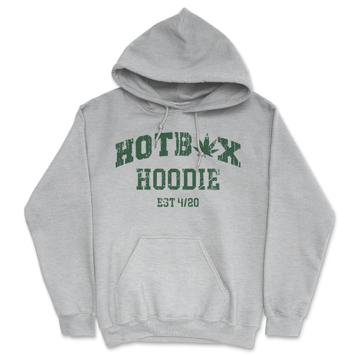 Hotbox Hoodie Unisex Hooded Sweatshirt Funny 420 Weed Smokers Sweater Image 1