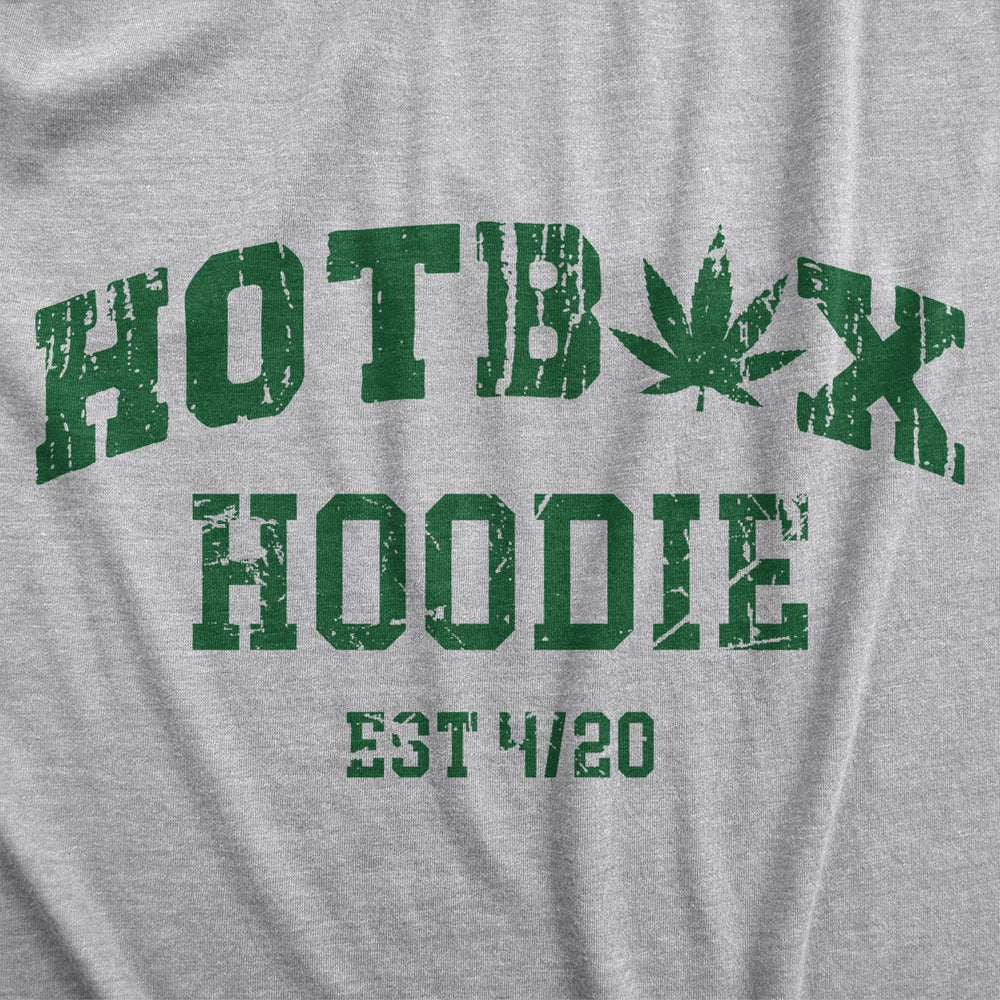 Hotbox Hoodie Unisex Hooded Sweatshirt Funny 420 Weed Smokers Sweater Image 2