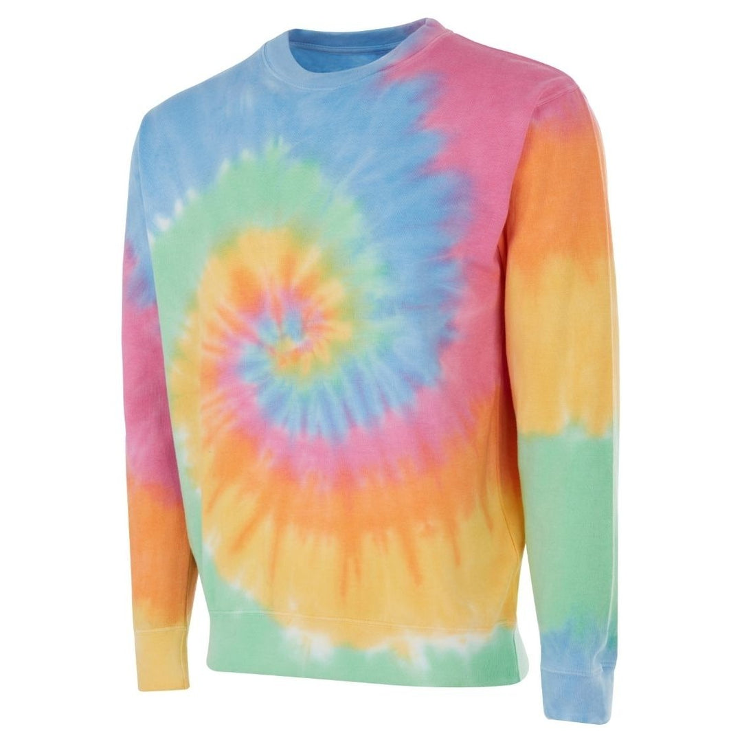 DARESAY Tie Dye Fleece Long Sleeve Sweatshirt Unisex 60% Cotton 40% Polyester Image 1