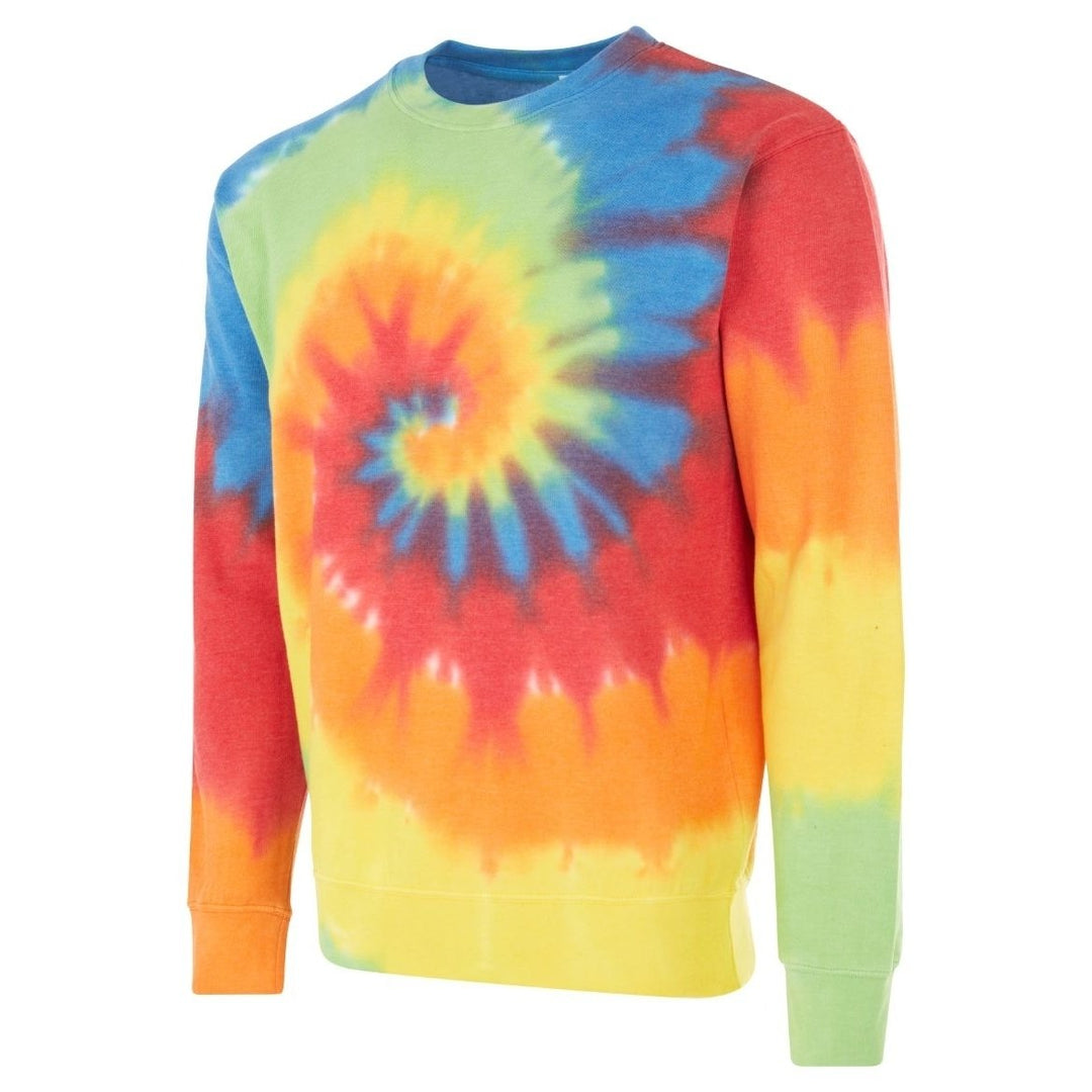 DARESAY Tie Dye Fleece Long Sleeve Sweatshirt Unisex 60% Cotton 40% Polyester Image 1