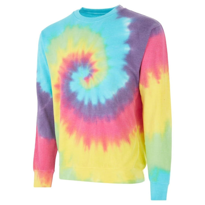 DARESAY Tie Dye Fleece Long Sleeve Sweatshirt Unisex 60% Cotton 40% Polyester Image 1