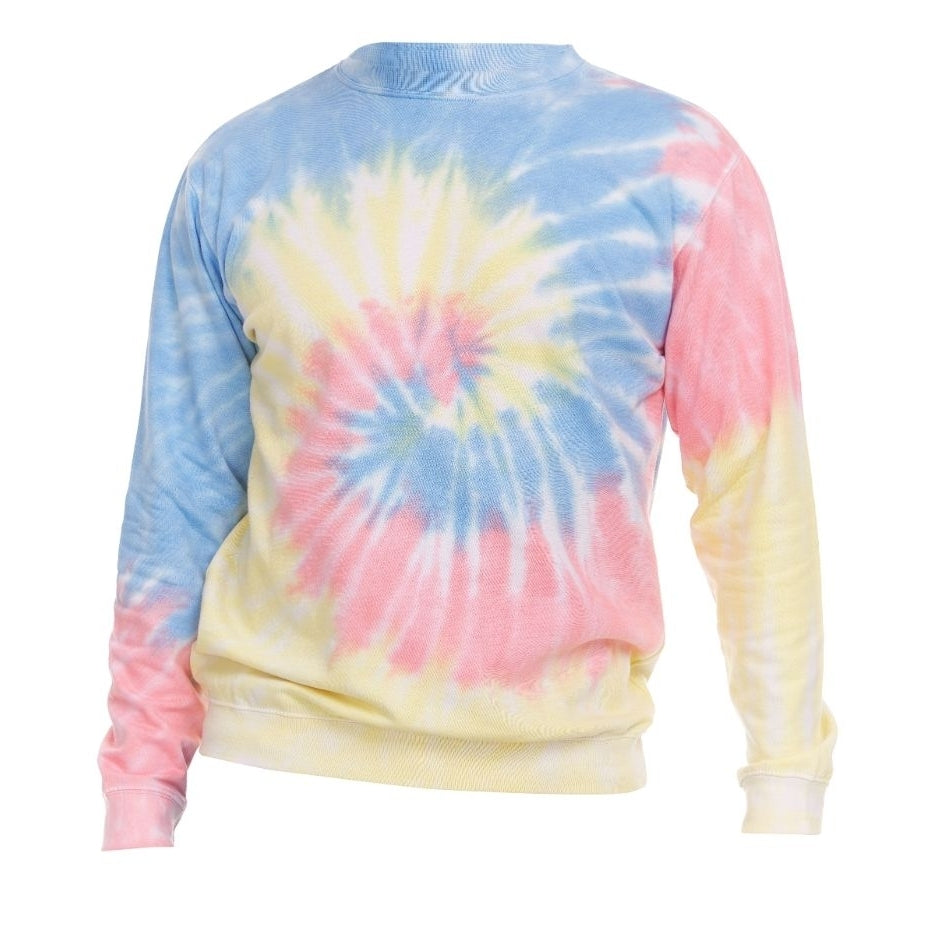 DARESAY Tie Dye Fleece Long Sleeve Sweatshirt Unisex 60% Cotton 40% Polyester Image 9