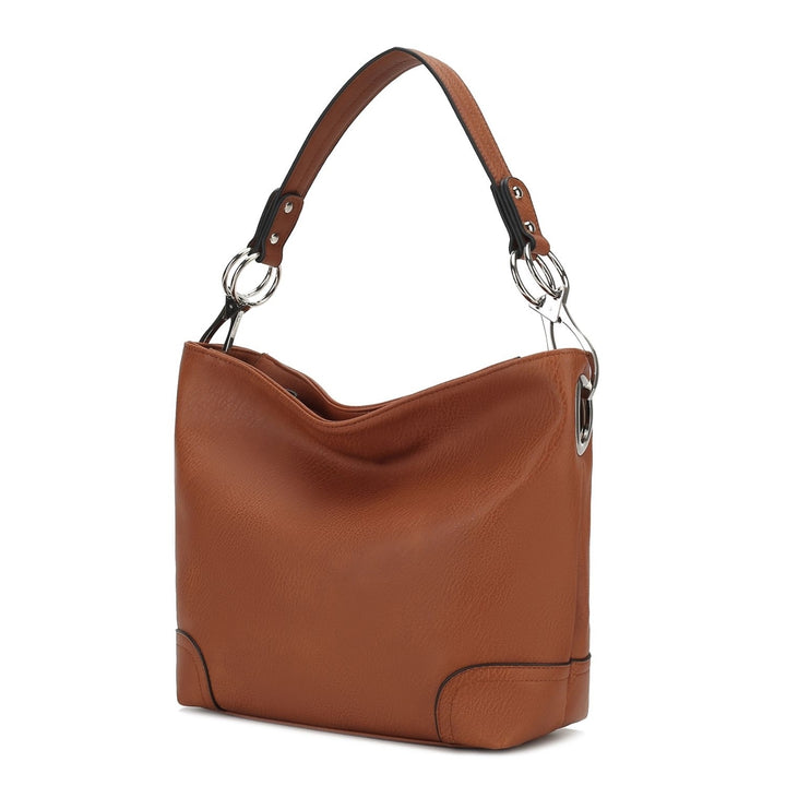 MKF Collection Emily Soft Multi-Functional Shoulder Bag Vegan Leather Hobo Bag by Mia K Image 4