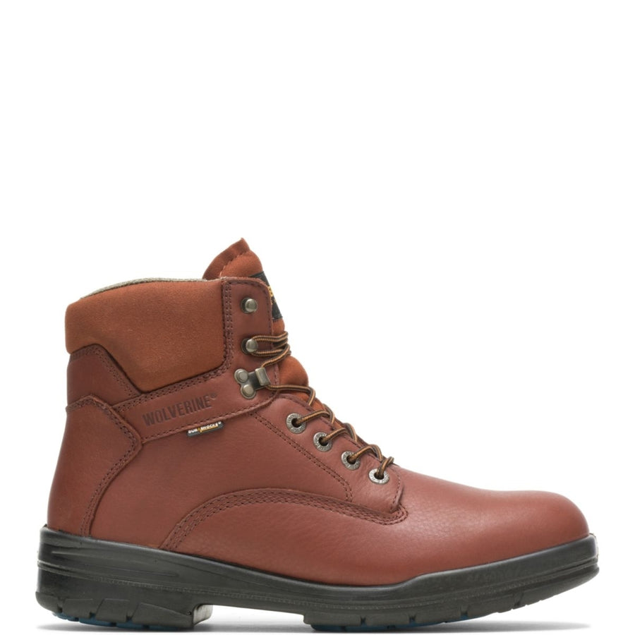 WOLVERINE Mens 6" DuraShocks Steel Toe Direct-Attach Work Boot Brown - W03120 BROWN Image 1