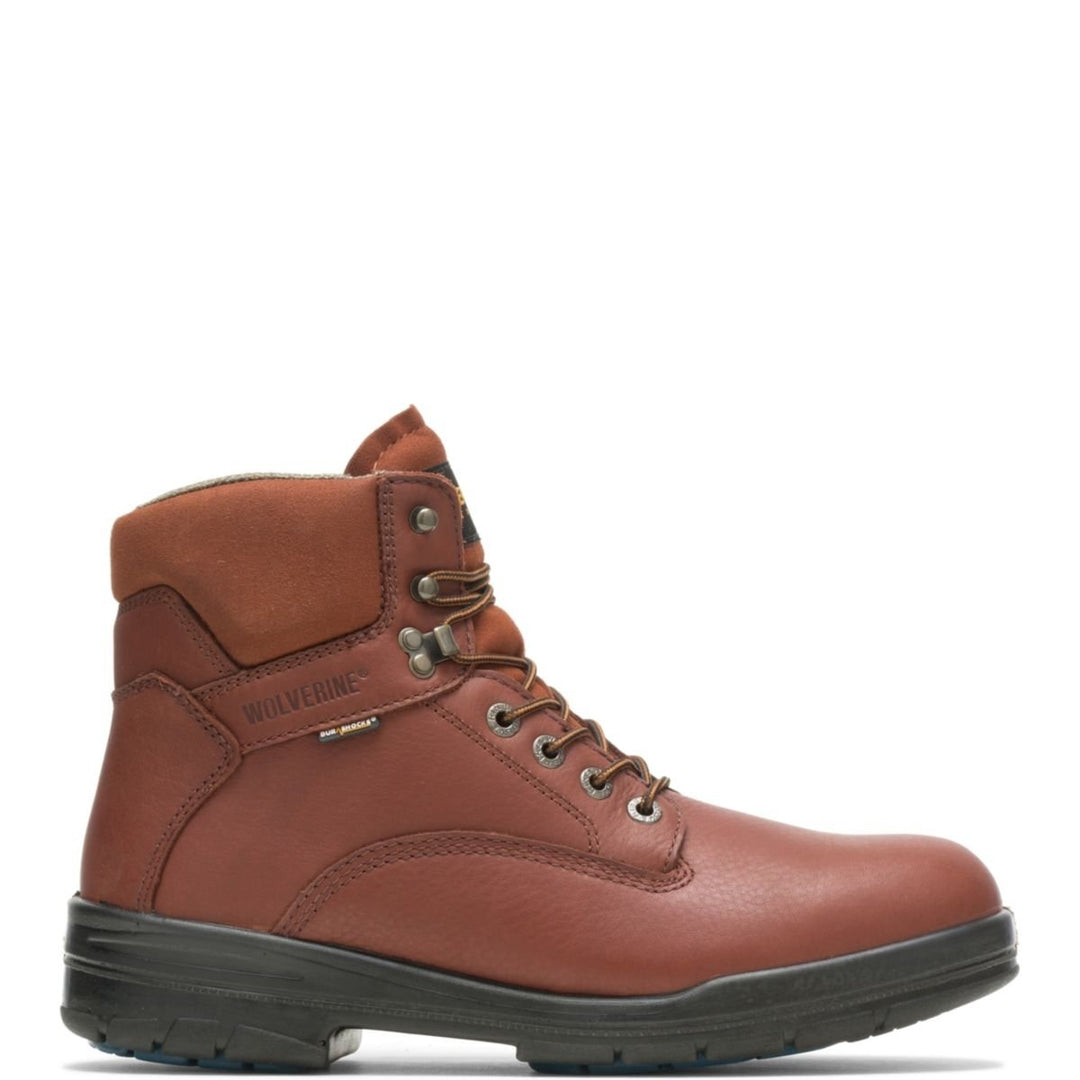 WOLVERINE Men's 6" DuraShocks Steel Toe Direct-Attach Work Boot Brown - W03120  BROWN Image 1