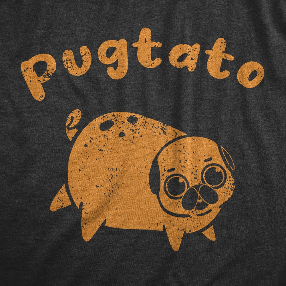 Womens Pugtato T Shirt Funny Cute Adorable Pug Potato Puppy Tee For Ladies Image 2