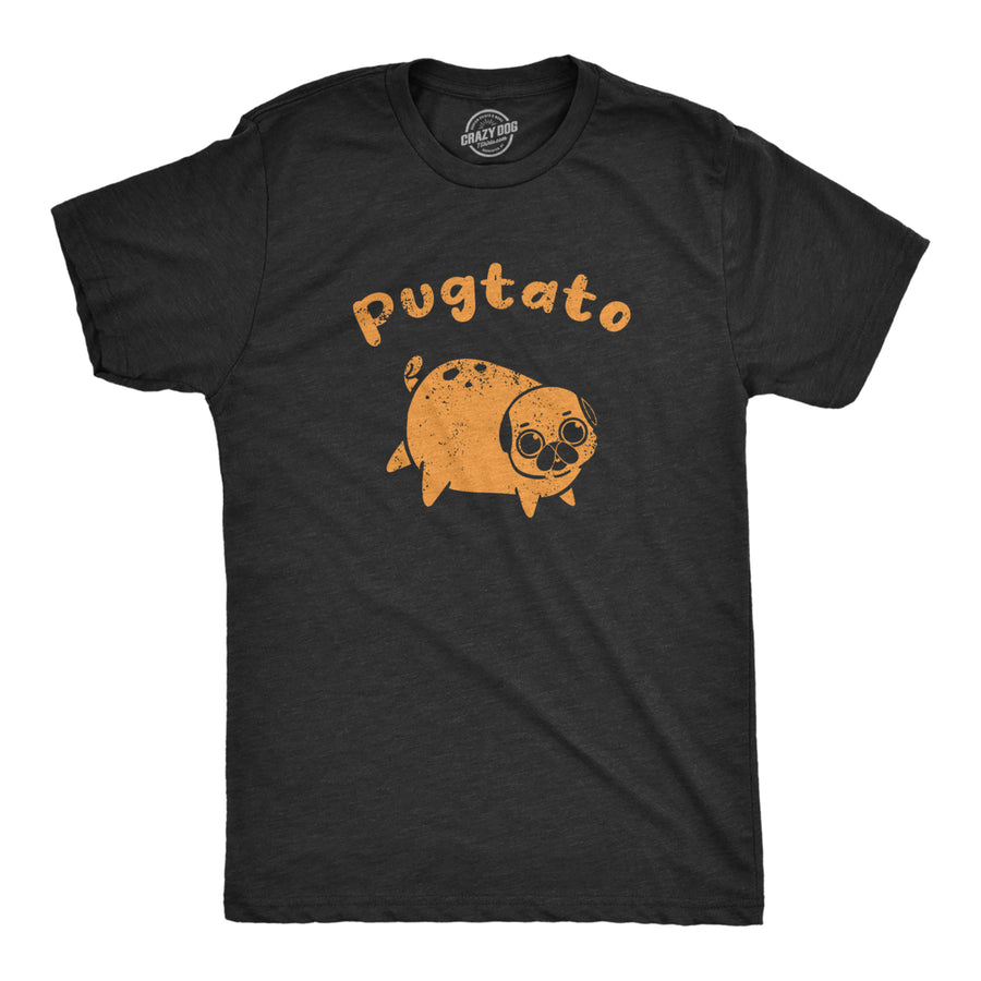 Mens Pugtato T Shirt Funny Cute Adorable Pug Potato Puppy Tee For Guys Image 1