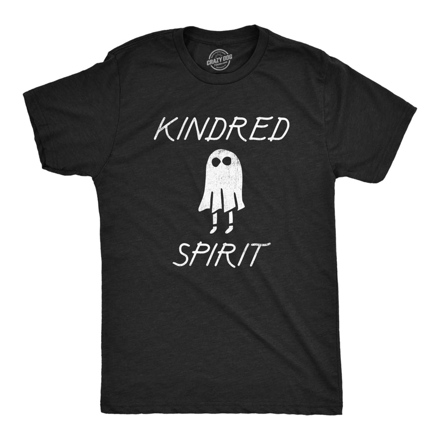 Mens Kindred Spirit T Shirt Funny Spooky Halloween Ghost Joke Tee For Guys Image 1