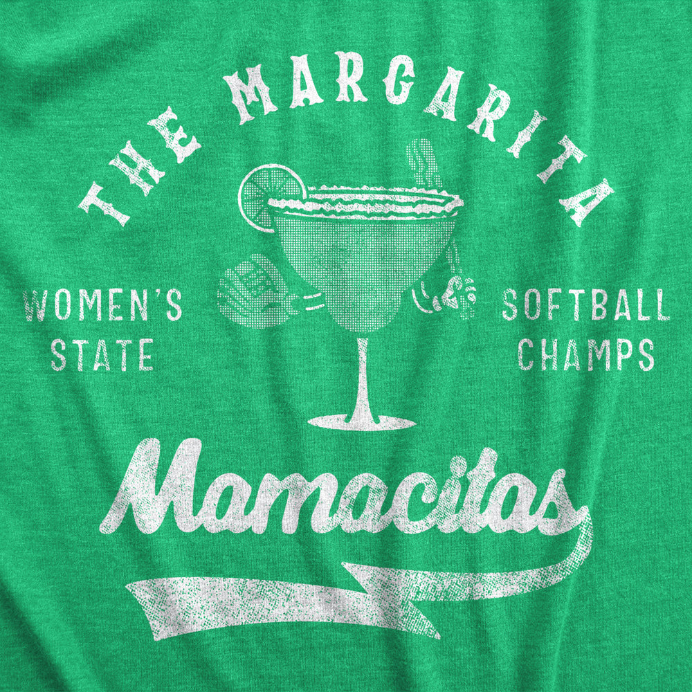 Womens The Margarita Mamacitas T Shirt Funny Drinking Lovers Softball Team Champions Tee For Ladies Image 2