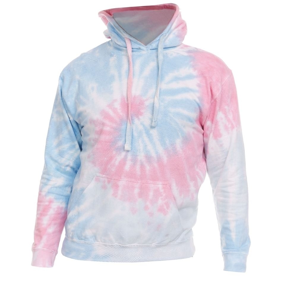 DARESAY Womens Tie Dye Hoodie Pullover Fleece Cotton Sweatshirt Multiple Colors Image 1