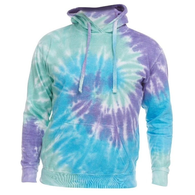 DARESAY Womens Tie Dye Hoodie Pullover Fleece Cotton Sweatshirt Multiple Colors Image 6