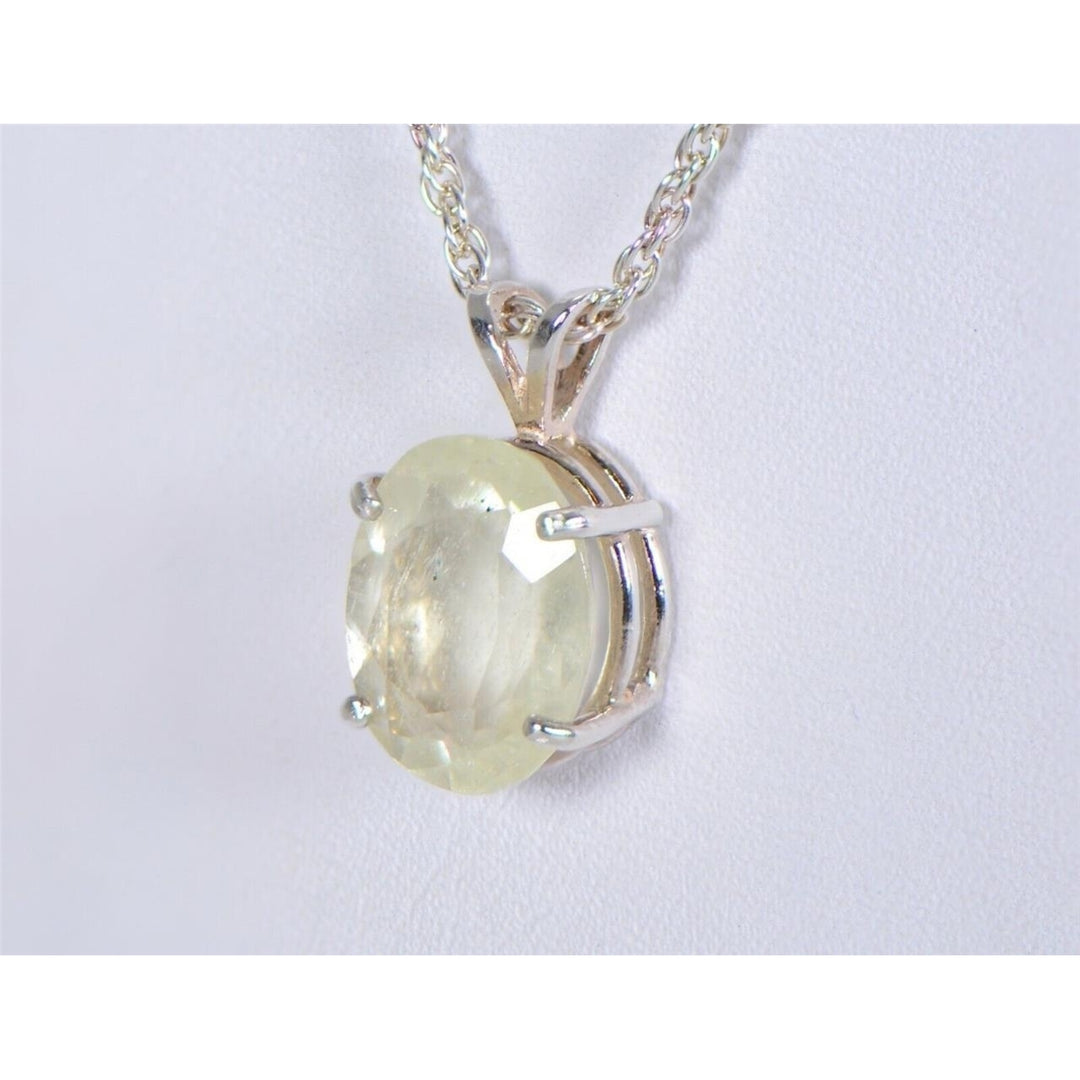 Beautiful Faceted Libyan Desert Glass Pendant - TOP METEORITE Jewelry Image 2