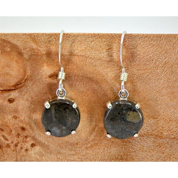 Lunar Meteorite Jewelry I The L a Chea Earrings - TOP METEORITE Jewelry Image 2