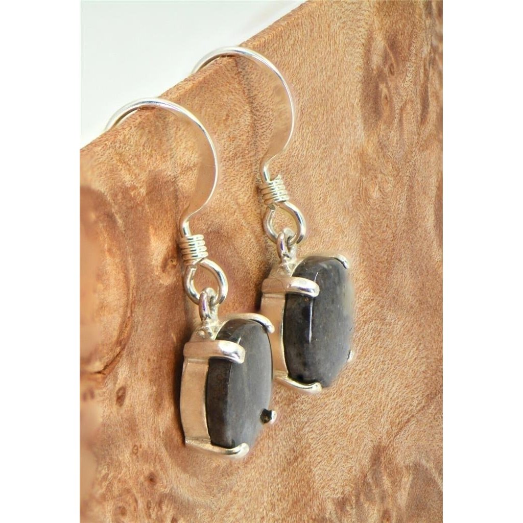 Lunar Meteorite Jewelry I The L a Chea Earrings - TOP METEORITE Jewelry Image 3