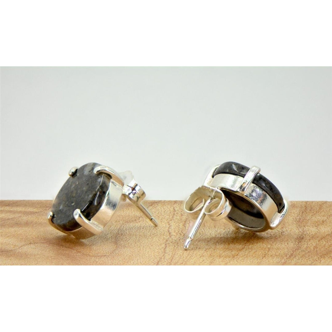 Lunar Meteorite Jewelry I The L a Chea Earrings - TOP METEORITE Jewelry Image 2