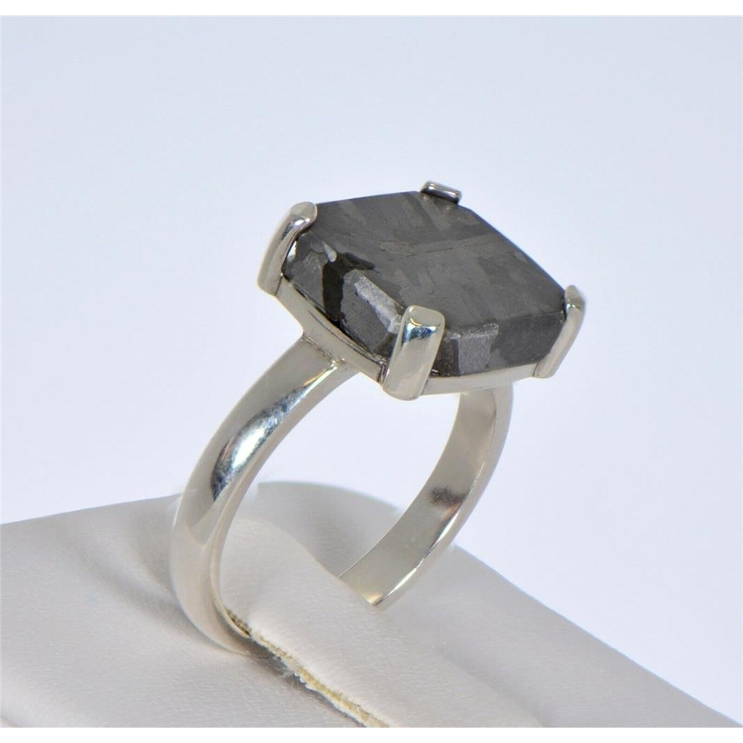 HENBURY Meteorite Ring I Size 6.75 - TOP METEORITE Jewelry Image 2