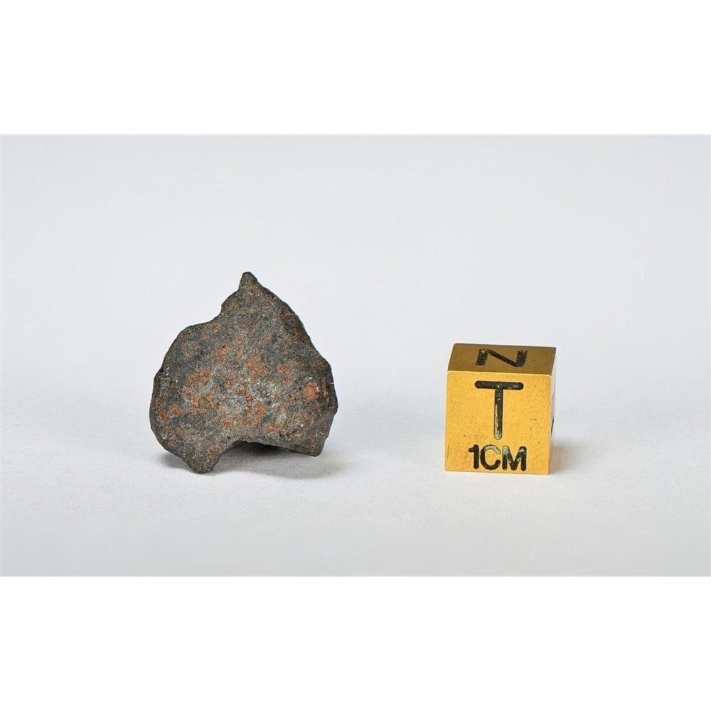 ORDINARY CHONDRITE Meteorite with FRESH CRUST 5.1g - TOP Image 2