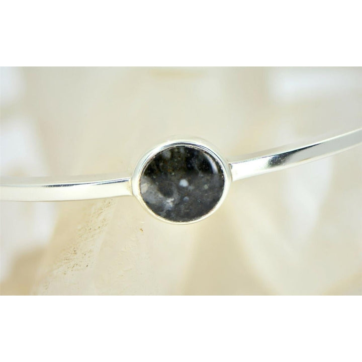 Lunar Meteorite Bracelet - Genuine Lunar Meteorite Jewelry - TOP METEORITE Image 1