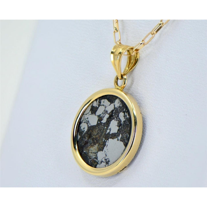 BENCUBBIN Meteorite Beautiful Pendant - Gold - TOP METEORITE Jewelry Image 2