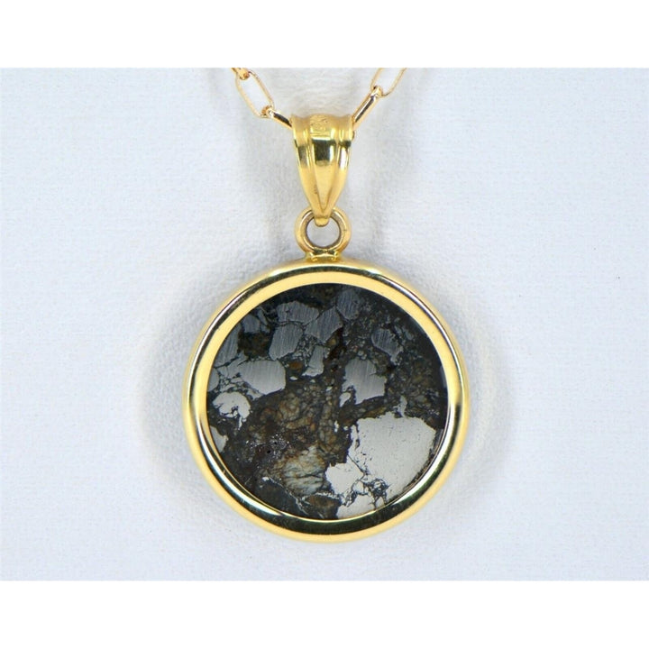 BENCUBBIN Meteorite Beautiful Pendant - Gold - TOP METEORITE Jewelry Image 3