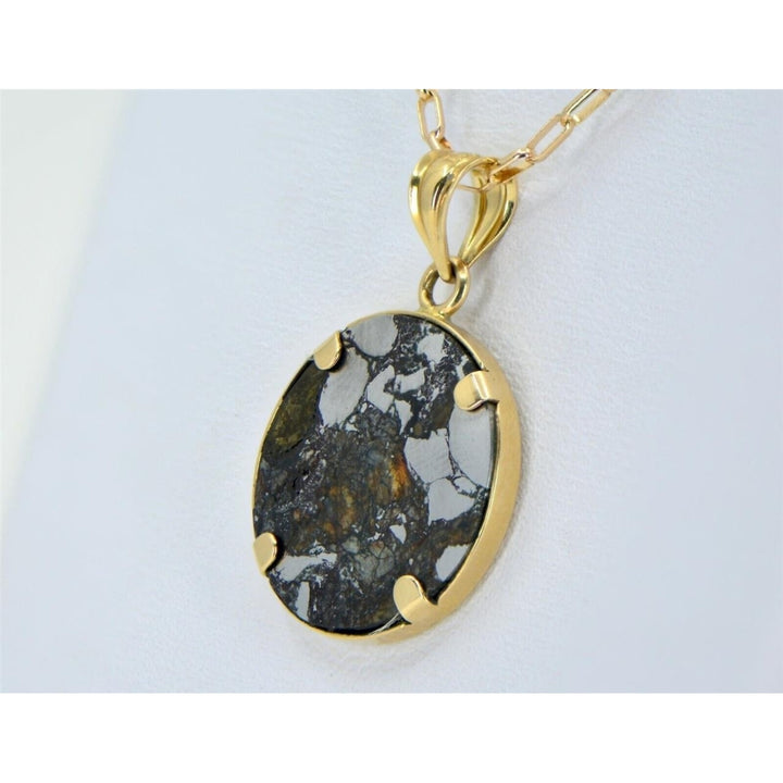 BENCUBBIN Meteorite Beautiful Pendant - Gold - TOP METEORITE Jewelry Image 4