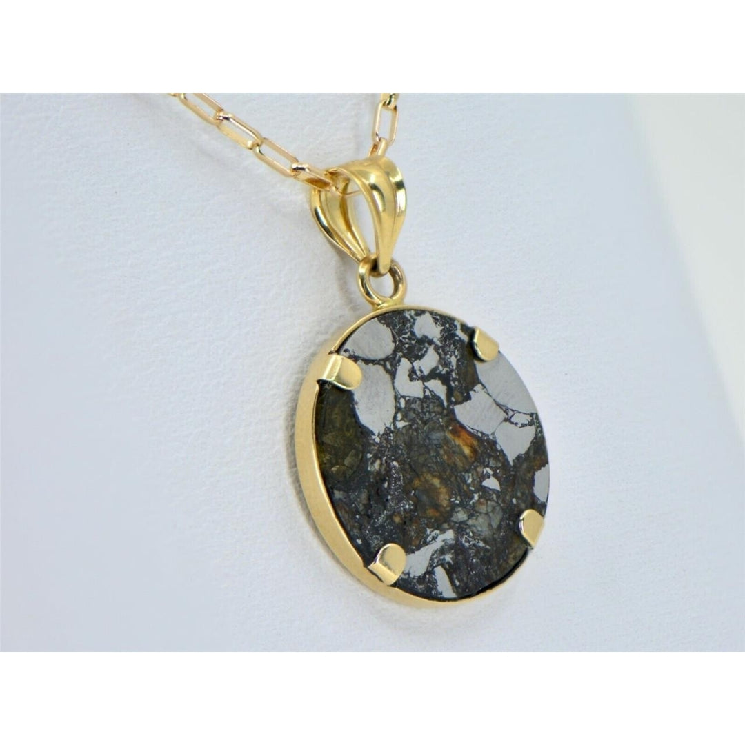 BENCUBBIN Meteorite Beautiful Pendant - Gold - TOP METEORITE Jewelry Image 4